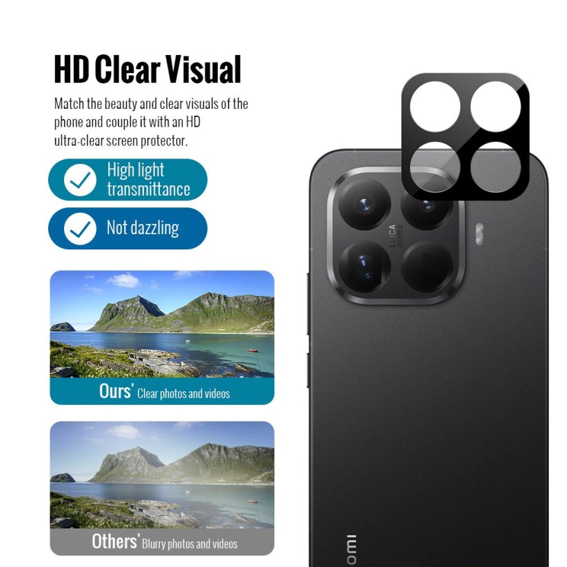 JP Combo pack, Sada 2 tvrzených skel a 2 sklíček na fotoaparát, Xiaomi 15T Pro