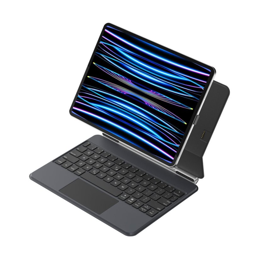 JP Magnetic Keyboard MK04C Tablet Case with PIN Socket Connection, iPad Pro 11 2018 / 2020 / 2021 / 2022, iPad Air 4 10.9 2020 / Air 5 10.9 2022 / Air 11 2024, Black