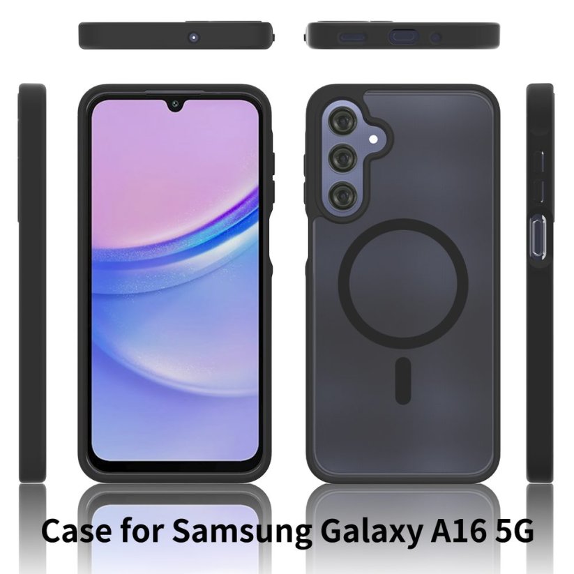 JP MagFit Colour MagSafe obal s N52 magnetem, Samsung Galaxy A16 5G, černý