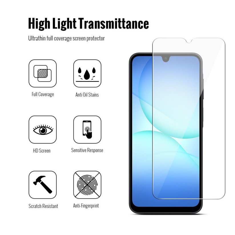 JP Combo pack, Sada 2 tvrzených skel a 2 sklíček na fotoaparát, Samsung Galaxy A17