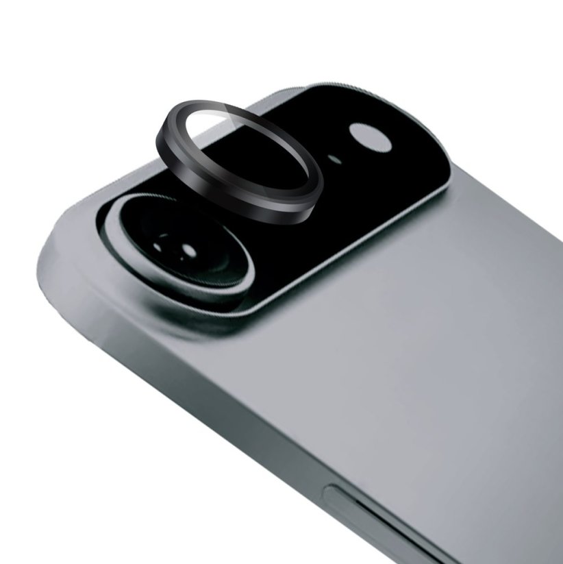 JP Camring Fit, sklíčko pro čočku fotoaparátu, iPhone Air, černé