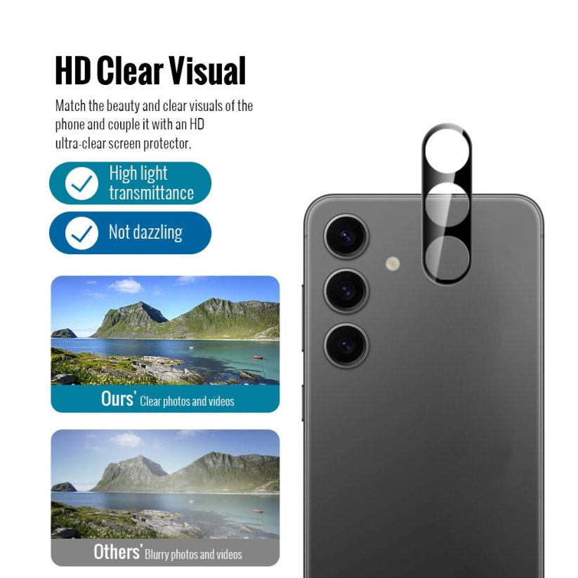 JP 5D Combo pack, Sada 2 5D tvrzených skel a 2 sklíček na fotoaparát, Samsung Galaxy S26