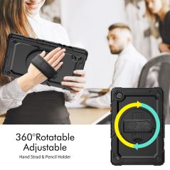 JP Solid360 tablet case, Samsung Tab A8 10.5 X200/X205, black