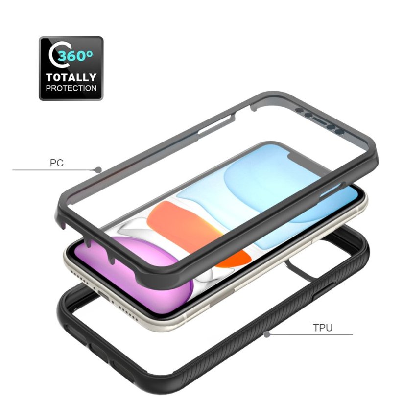 JP Defense360 case, iPhone 11, black