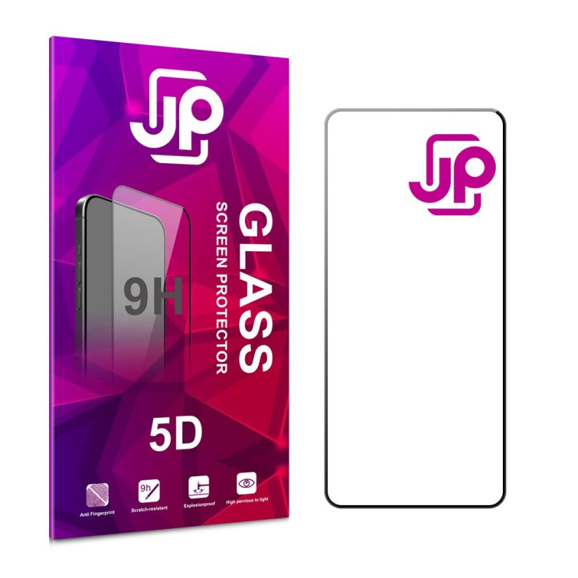 JP 5D Tempered Glass, Xiaomi Redmi Note 12 Pro 5G, black