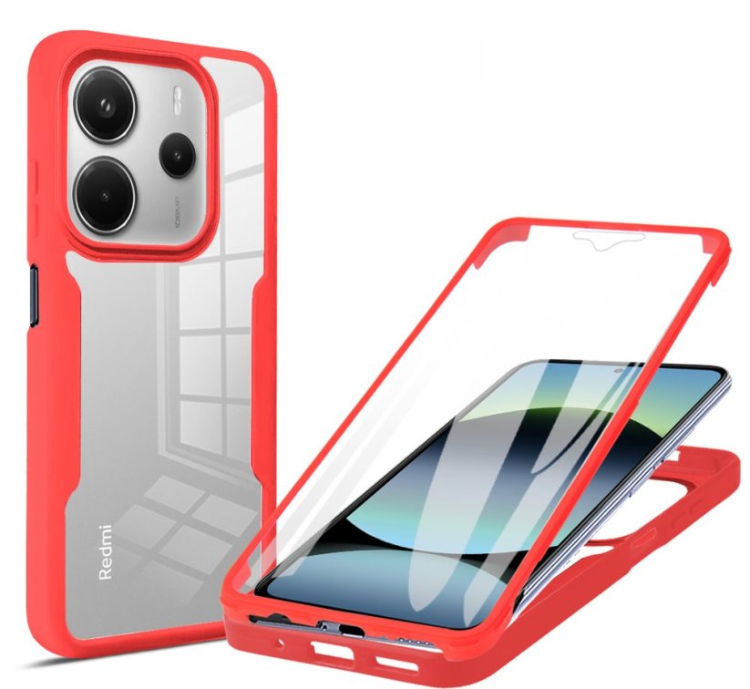 JP Defense colorful obal, Xiaomi Redmi Note 14 5G, červený