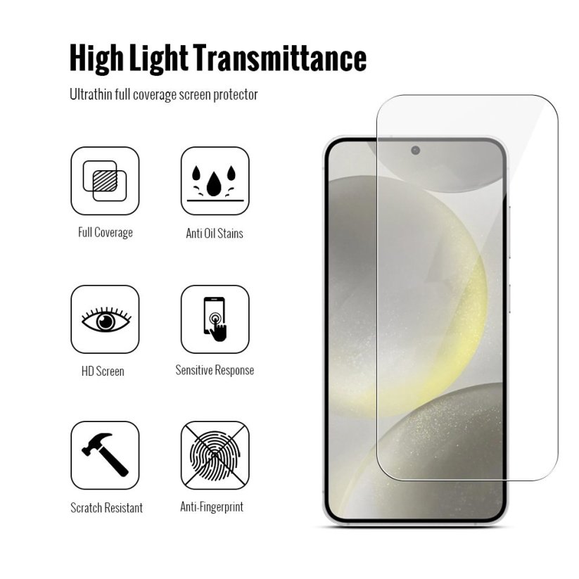 JP Combo Pack, Set of 2 Tempered Glass and 2 Camera Glass, Samsung Galaxy S24 FE