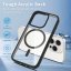 JP MagFit Clear MagSafe obal s N52 magnetem, iPhone 15 Pro, zelený