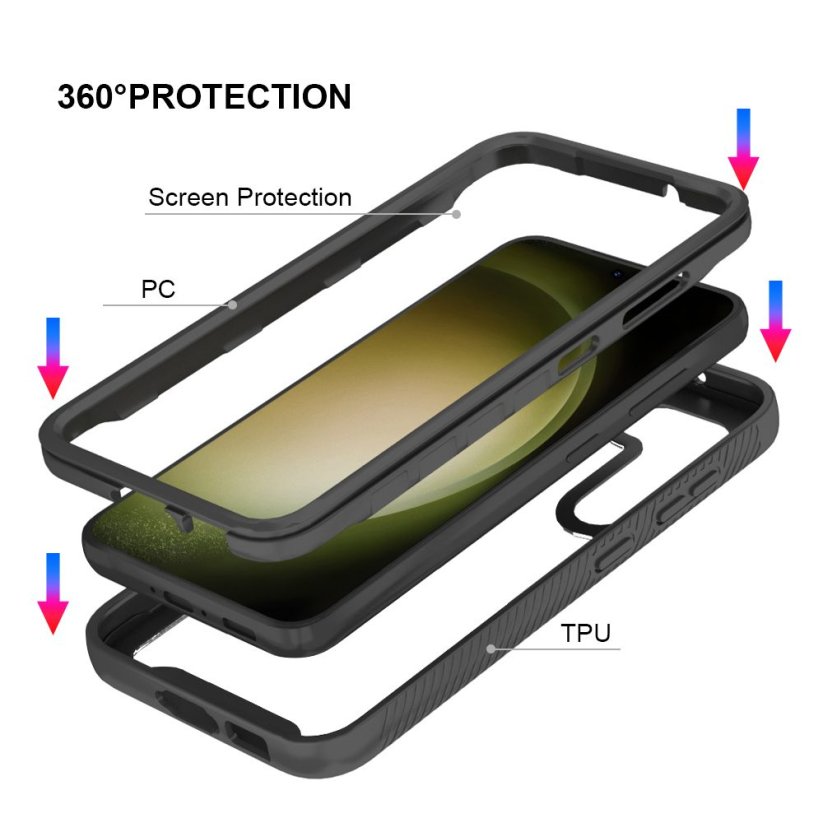 JP Defense360 case, Samsung Galaxy S23, black
