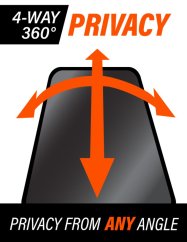JP 4-Way Privacy 360° Tvrzené sklo, iPhone 17 Pro, černé