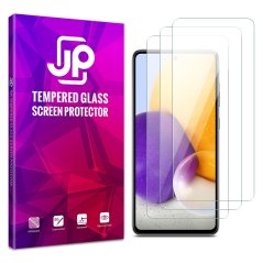JP Long Pack Tempered Glass, 3 screen protectors, Samsung Galaxy A72