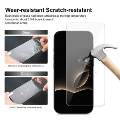 JP Long Pack Tvrzených skel, 3 skla na telefon s aplikátorem, iPhone Air