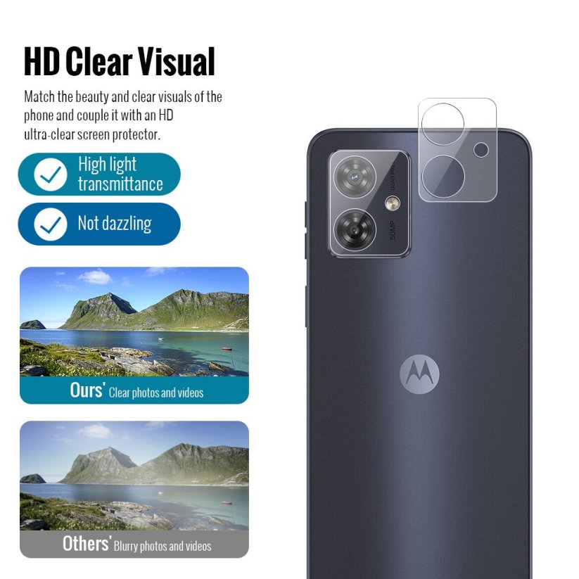 JP Combo pack, Sada 2 tvrzených skel a 2 sklíček na fotoaparát, Motorola G55