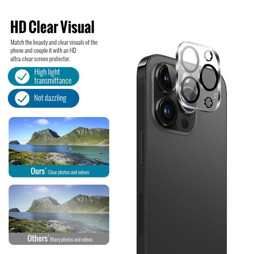 JP Combo pack, Sada 2 tvrzených skel a 2 sklíček na fotoaparát, iPhone 12 Pro