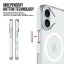 JP MagFit MagSafe Case with 1.2M SGS Certification, iPhone 16 Plus, Transparent