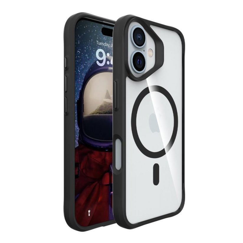 JP MagFit MagSafe obal s 3M SGS certifikátem, iPhone 16 Plus, černý