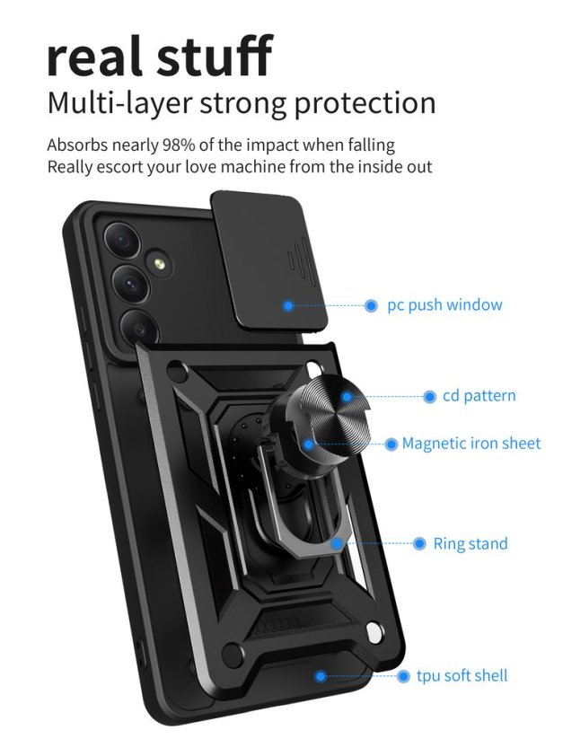 JP CamShield, Samsung Galaxy A55, černý