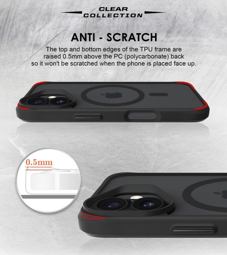 JP MagFit MagSafe obal s 3M SGS certifikátem, iPhone 17, černý