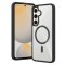 JP MagFit Clear MagSafe case with N52 magnet, Samsung Galaxy S24 FE, Black