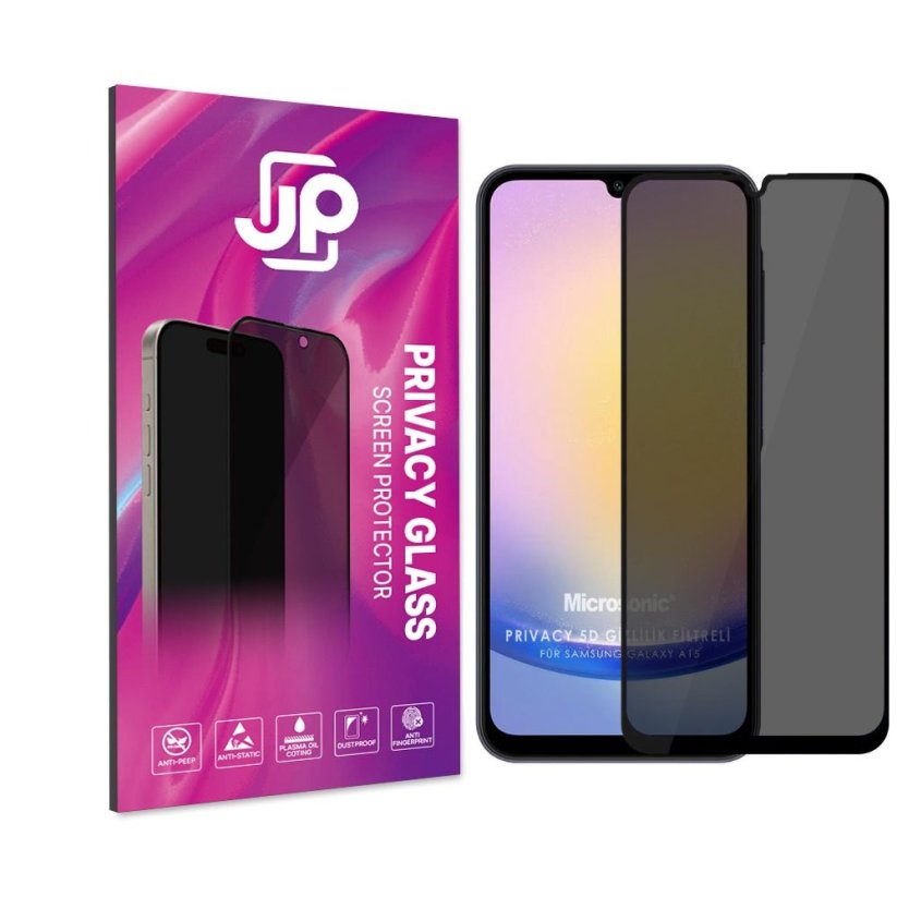 JP Privacy Tvrzené sklo, Samsung Galaxy A16, černé