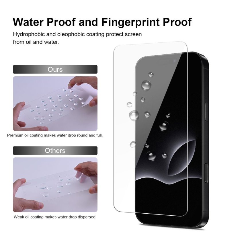 JP Mega Pack Tvrzených skel, 3 skla na telefon s aplikátorem + 2 skla na čočku, iPhone 17 Pro