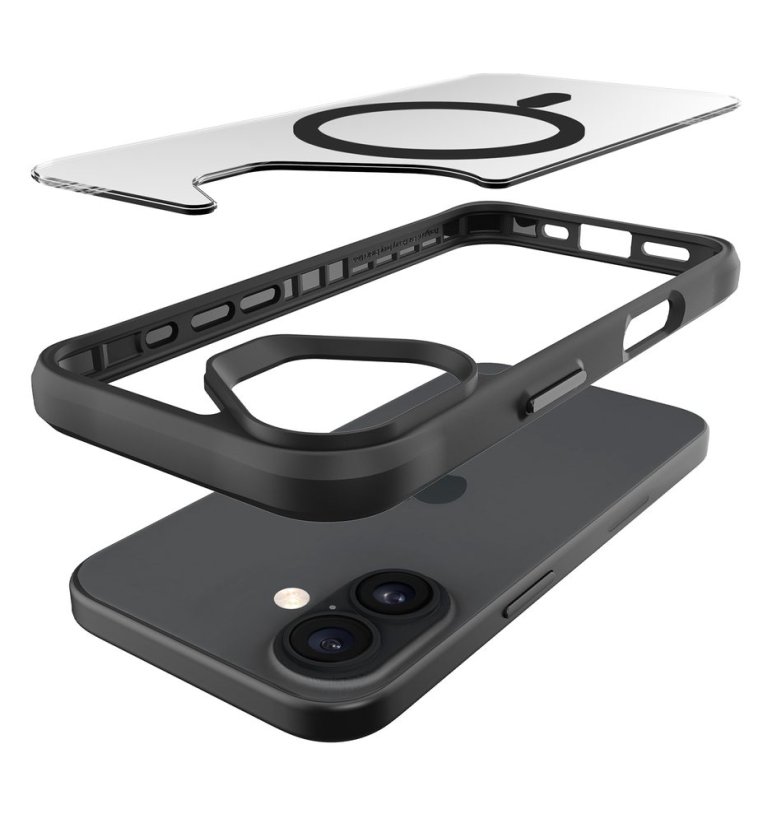 JP MagFit MagSafe obal s 3M SGS certifikátem, iPhone 17, černý