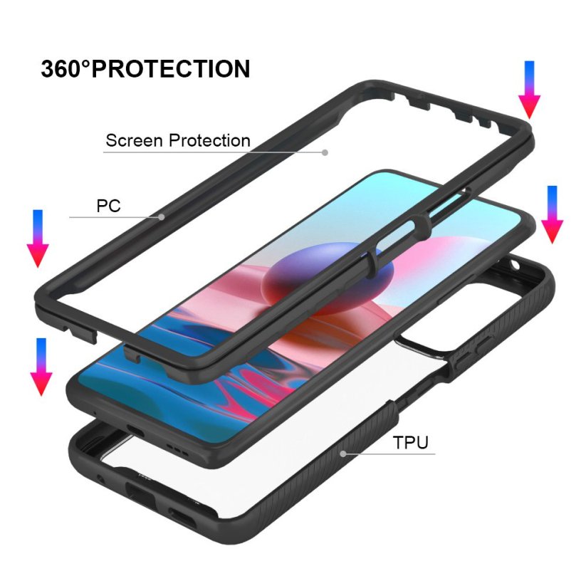 JP Defense360 case, Xiaomi Redmi Note 10, black
