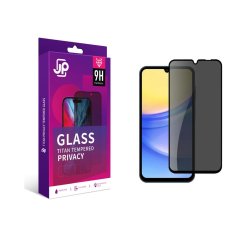 JP Titan Privacy extra durable Tempered Glass, Samsung Galaxy A25, Black