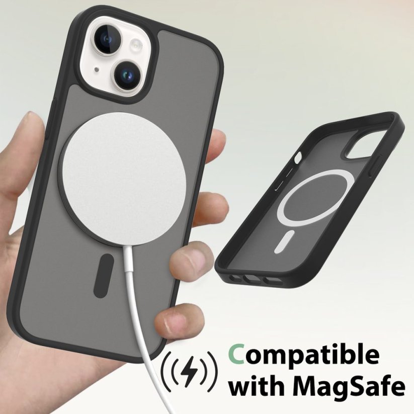 JP MagFit Colour MagSafe case with N52 magnet, iPhone 15, Purple