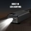 JP Power Bank with 2 Built-in Cables, 30000 mAh, USB-C + Lightning, with LED Light, PD 22,5W, Black