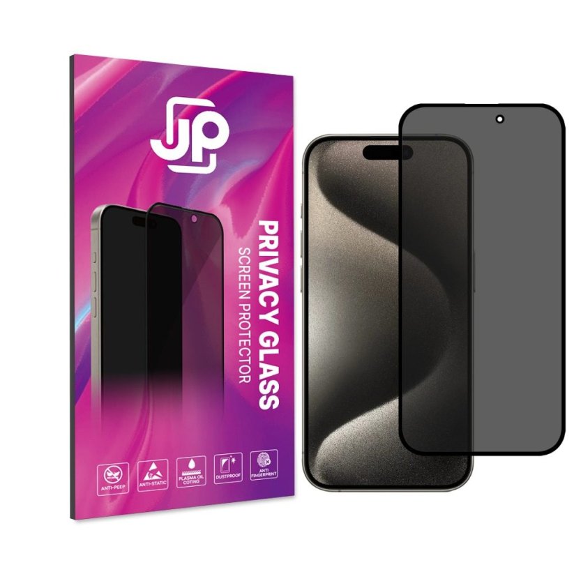 JP Privacy Tvrzené sklo, iPhone Air, černé