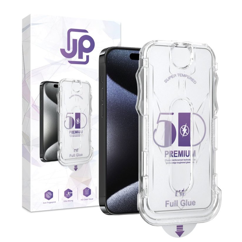 JP DustFree 5D Tempered Glass, iPhone 15 Pro