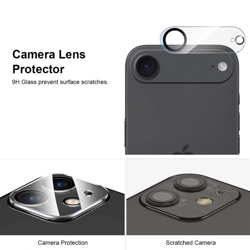 JP Full Pack Tvrzených skel, 2x 3D sklo s aplikátorem + 2x sklo na čočku, iPhone Air