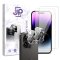 JP Combo Pack, Set of 2 Tempered Glass and 2 Camera Glass, iPhone 14 Pro Max