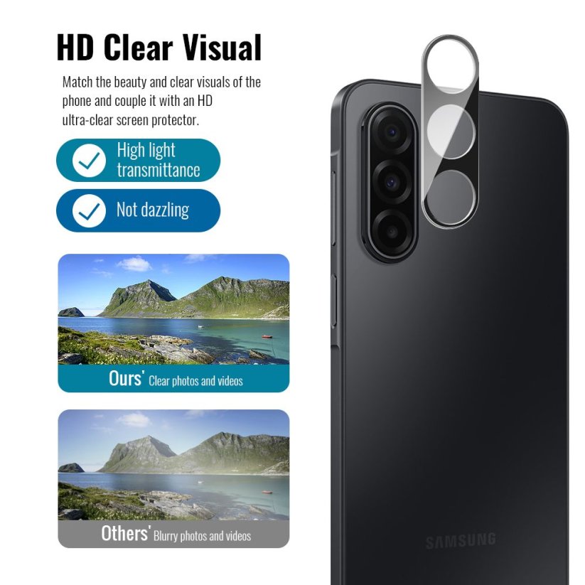 JP 5D Combo pack, Sada 2 5D tvrzených skel a 2 sklíček na fotoaparát, Samsung Galaxy A17