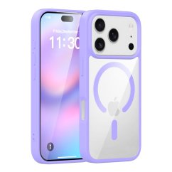 JP MagFit Clear MagSafe obal s N52 magnetem, iPhone 17 Pro, fialový