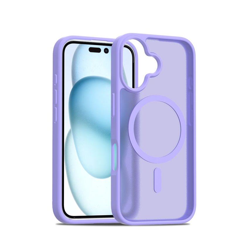 JP MagFit Colour MagSafe case with N52 magnet, iPhone 16, Purple