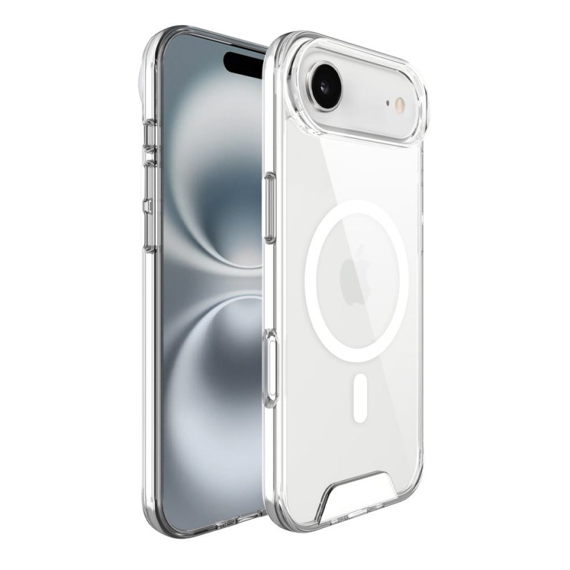 JP MagFit MagSafe obal s 1.2M SGS certifikátem, iPhone Air, průhledný