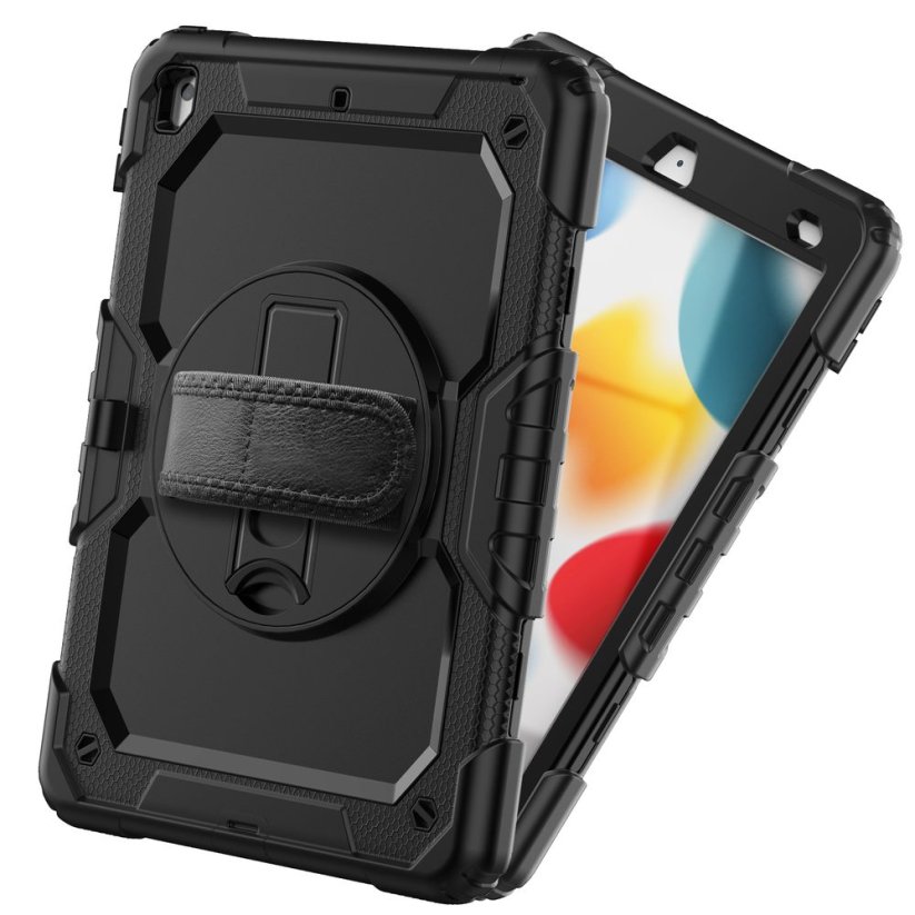 JP Solid360 obal na tablet, iPad 10.2, 2019 / 2020 / 2021 (iPad 7 / 8 / 9), černý
