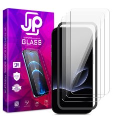 JP Long Pack Tvrzených skel, 3 skla na telefon s aplikátorem, iPhone 17 Pro Max